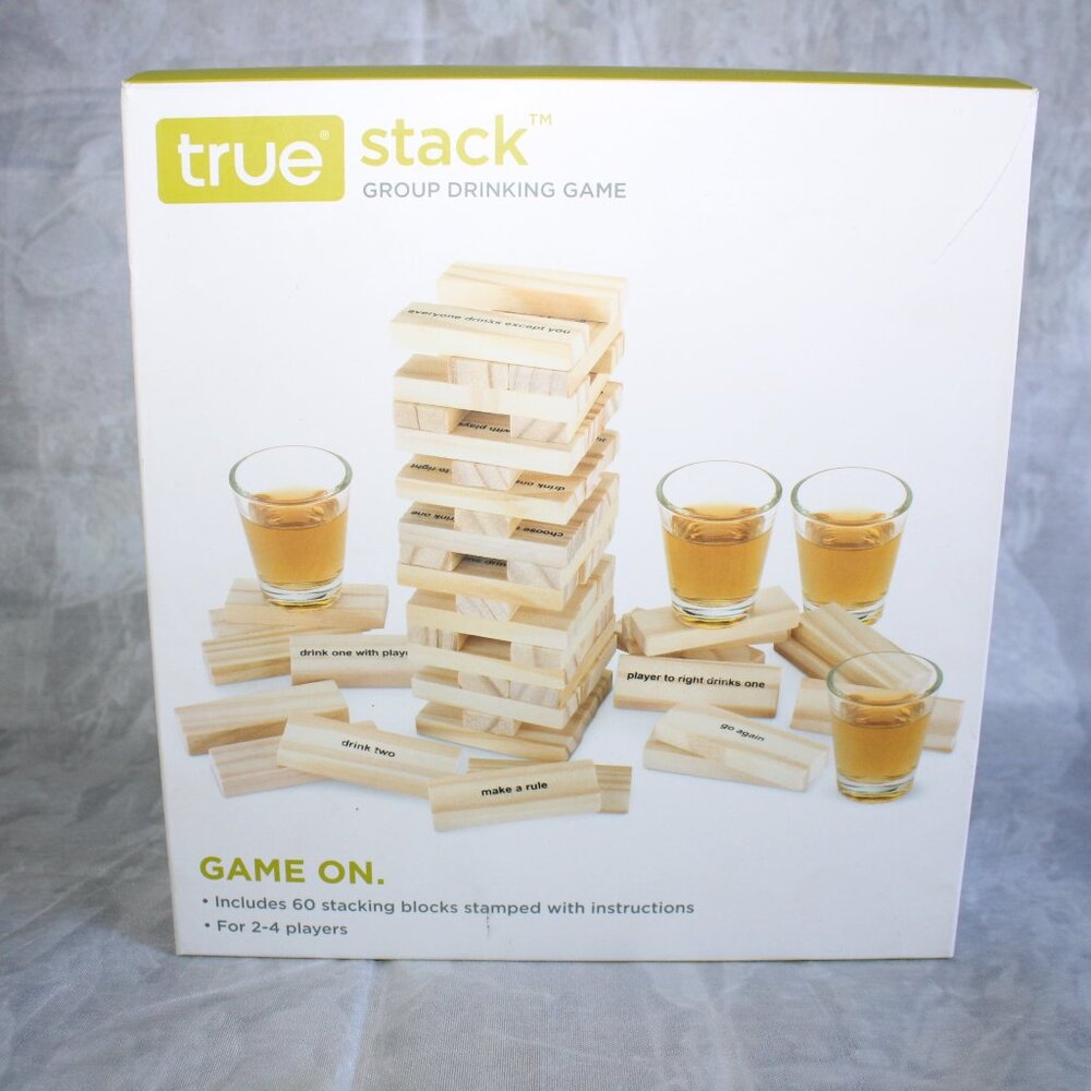 True Stack Adult Group Drinking Party Game - 2-4 Players